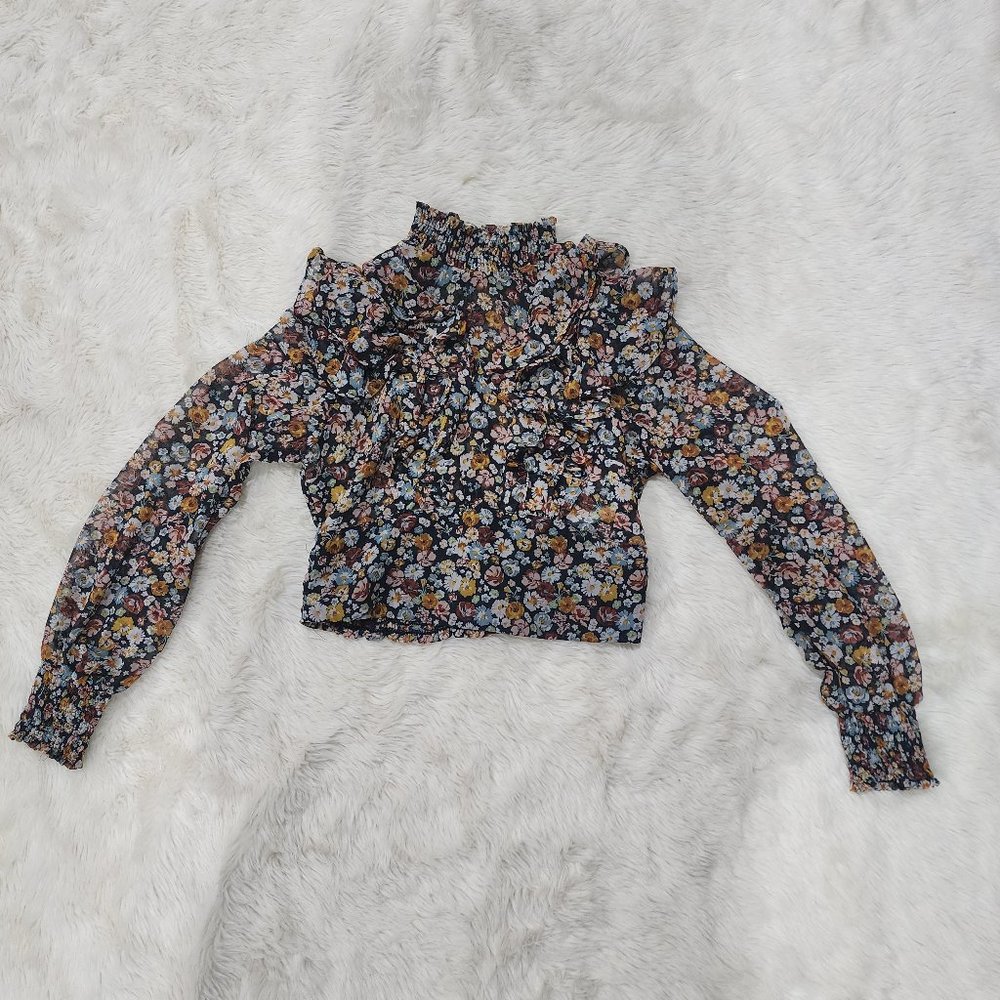 Zara turtle neck blouse